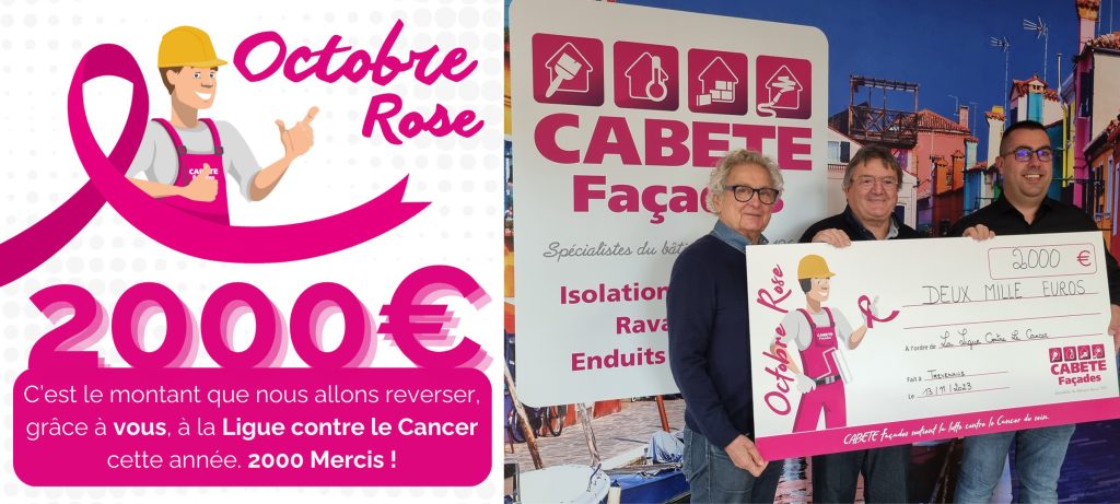 CABETE Façades, octobre rose 2023